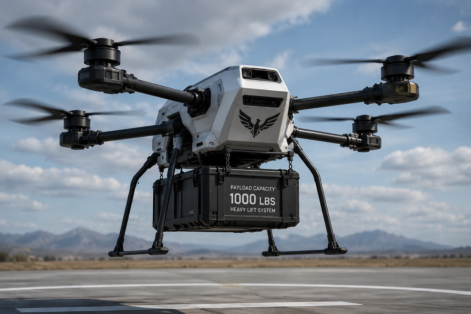Phoenix P2 regional cargo heavy-lift aircraft carrying a 1,000-pound payload