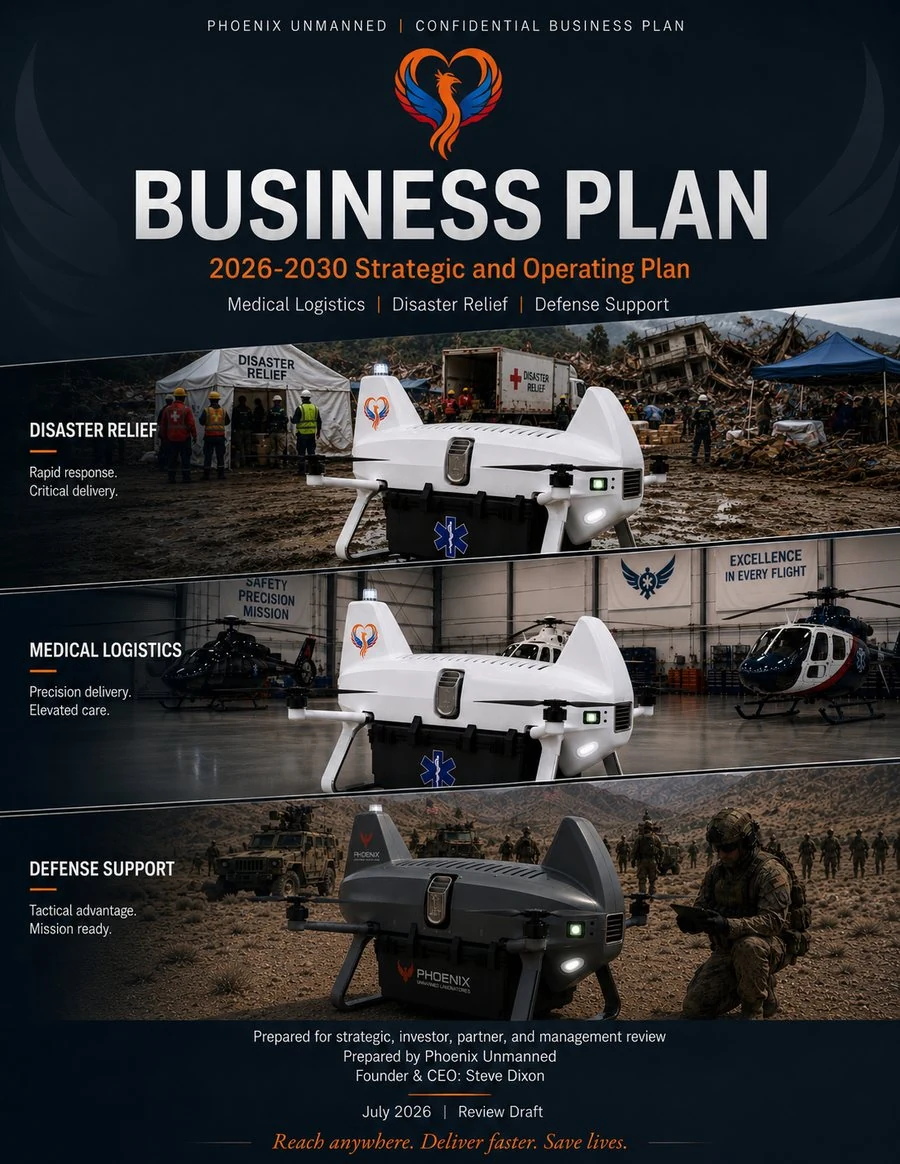 Phoenix Unmanned 2026–2030 Business Plan cover
