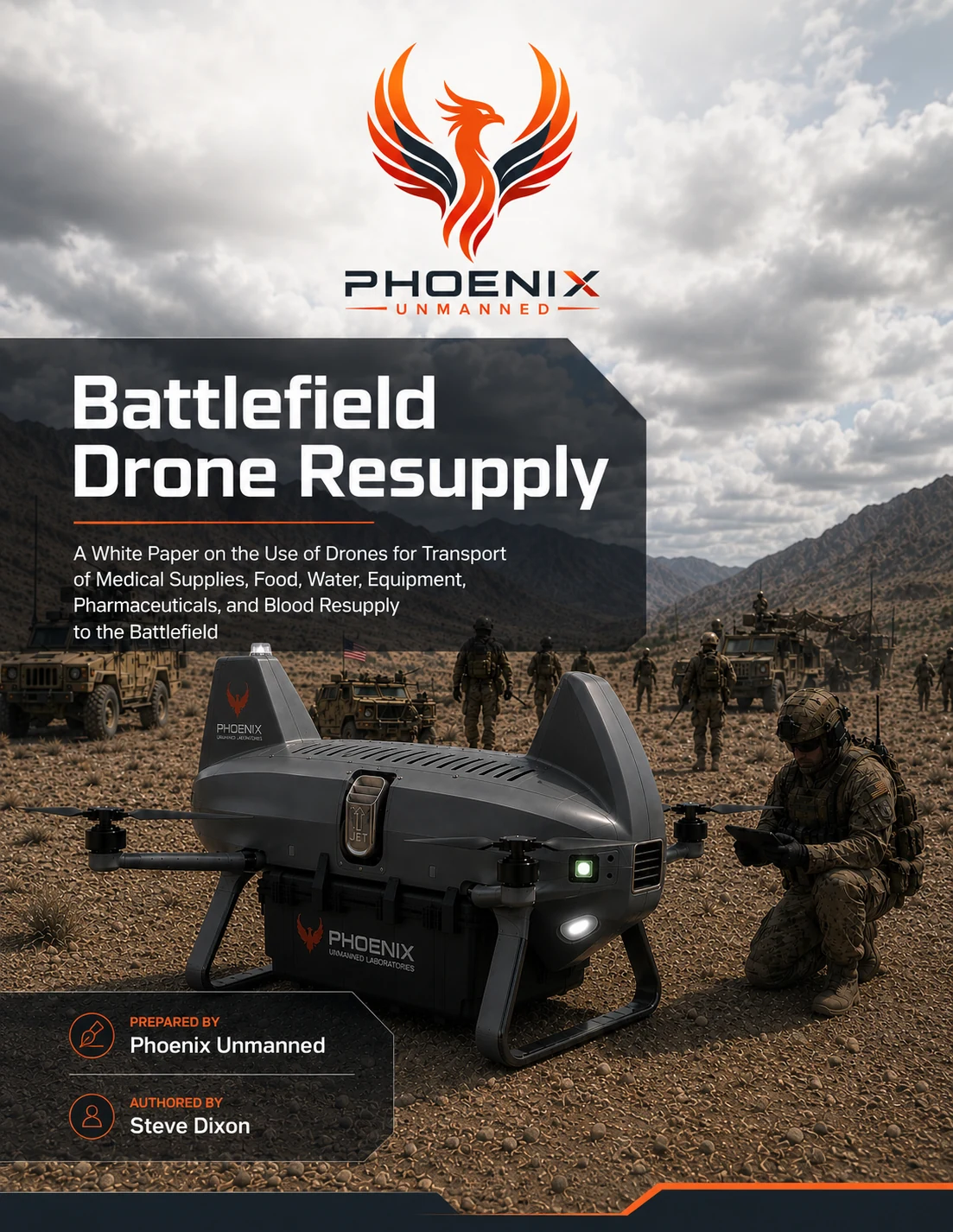 Battlefield Drone Resupply white paper cover